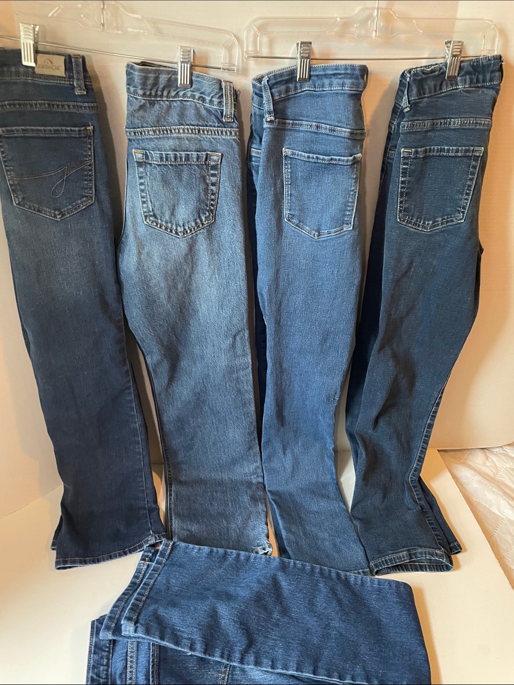 5 pk bundle of Youth Size 14 Girls Blue Jeans- Place ,Jordache, Old Navy - Picture 10 of 12